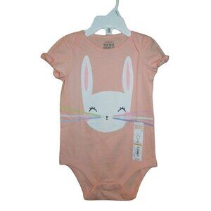 Jumping Beans Infant Toddler Short Sleeve Bunny Bodysuit Size 12M